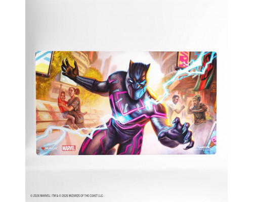 Magic: The Gathering | Marvel Super Heroes Shiny Playmat - Striking Black Panther
