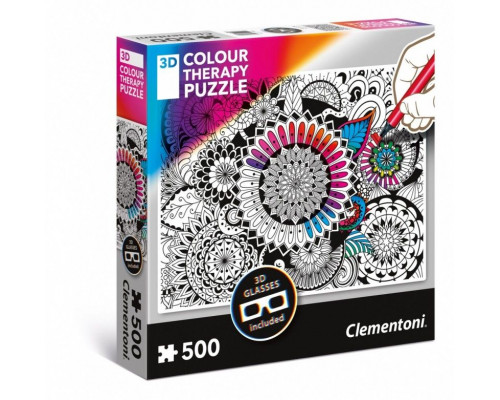 Clementoni Puzzle 3D Color Therapy - Kwiaty