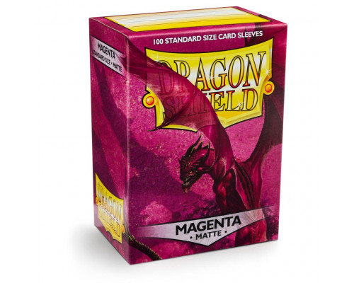 Dragon Shield Standard Sleeves - Matte Magenta (100 Sleeves)