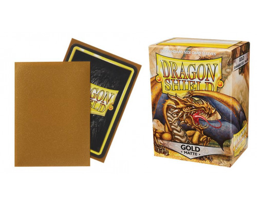 Dragon Shield Standard Sleeves - Matte Gold (100 Sleeves)