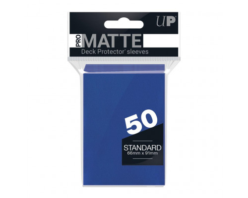 UP - Standard Sleeves - Pro-Matte - Non Glare - Blue (50 Sleeves)