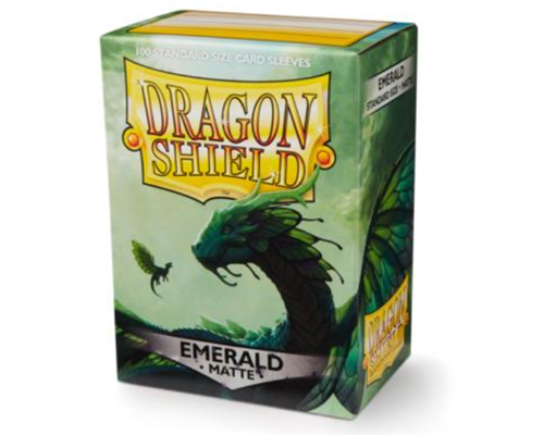 Dragon Shield Matte Sleeves - Emerald (100 Sleeves)