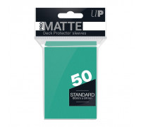 UP - Standard Sleeves - Pro-Matte - Non Glare - Aqua (50 Sleeves)