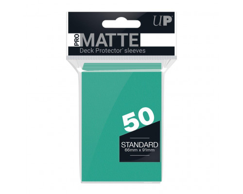 UP - Standard Sleeves - Pro-Matte - Non Glare - Aqua (50 Sleeves)