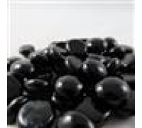 Chessex Gaming Glass Stones in Tube - Black Glass (40)