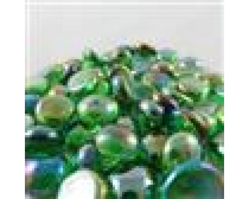 Chessex Gaming Glass Stones in Tube - Iridized Crystal Green (40)