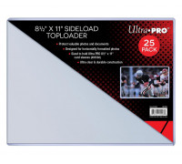 8-1/2" X 11" Side Load Toploader 25ct (sized to fit 8-1/2 x 11 card sleeves)