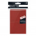 UP - Standard Deck Protector - PRO-Matte Red (100 Sleeves)