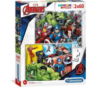 Clementoni Puzzle 2x60 elementów Super Kolor - Avengers