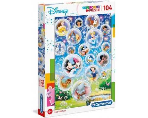 Clementoni Puzzle 104 Super kolor Disney classic