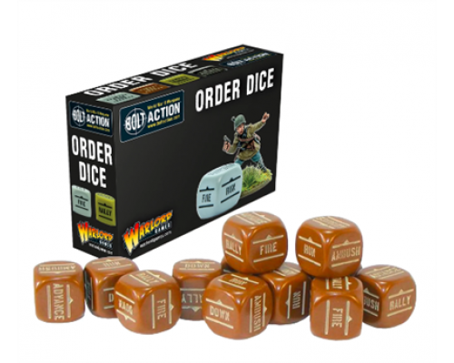 Bolt Action - Bolt Action Orders Dice - Brown (12)