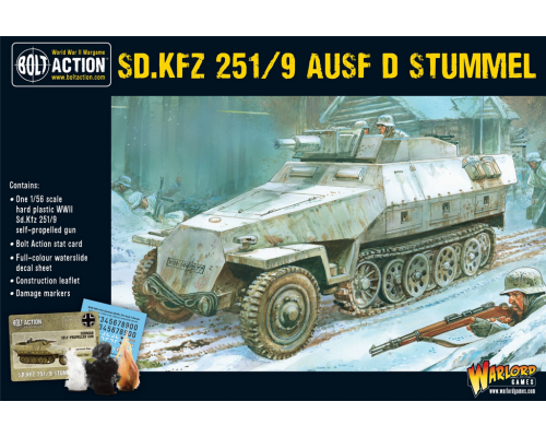 Bolt Action - Sd.Kfz 251/9 Ausf D (Stummel) Half track - EN