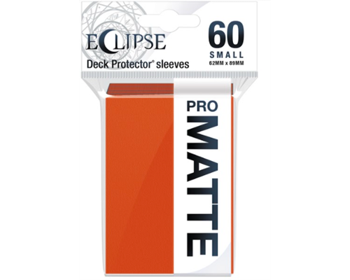 UP - Eclipse Matte Small Sleeves: Pumpkin Orange (60 Sleeves)