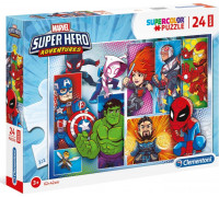 Clementoni Puzzle 24 elementów Maxi Superhero