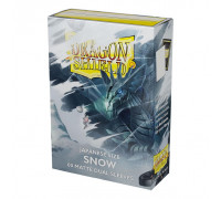 Dragon Shield Japanese size Dual Matte Sleeves - Snow 'Nirin' (60 Sleeves)