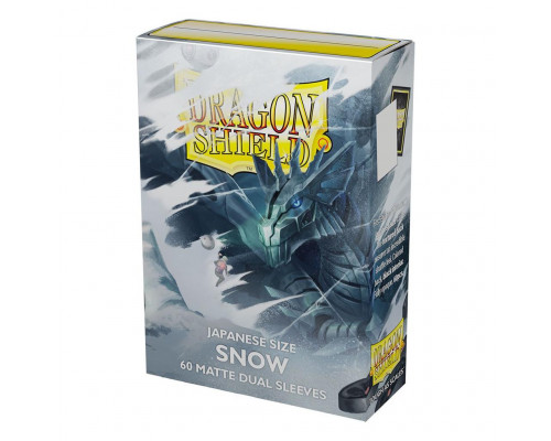 Dragon Shield Japanese size Dual Matte Sleeves - Snow 'Nirin' (60 Sleeves)