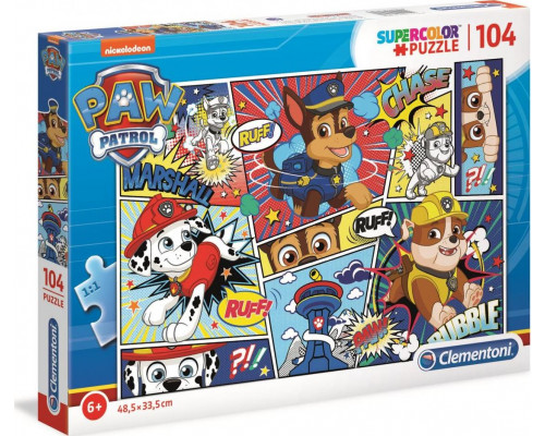 Clementoni Puzzle 104 elementów Psi Patrol