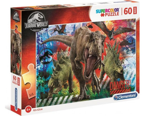 Clementoni Puzzle 60 elementów Maxi Jurassic World (26456)