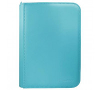 UP - Vivid 4-Pocket Zippered PRO-Binder: Light Blue