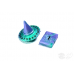PolyHero Wizard d20 Wizard Hat and d2 Spellbook in Aether Mist