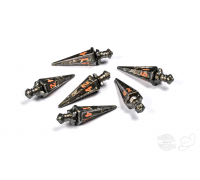 PolyHero Warrior 6d6 Swords Steel Grey