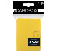 UP - PRO 15+ Card Box 3-pack: Yellow