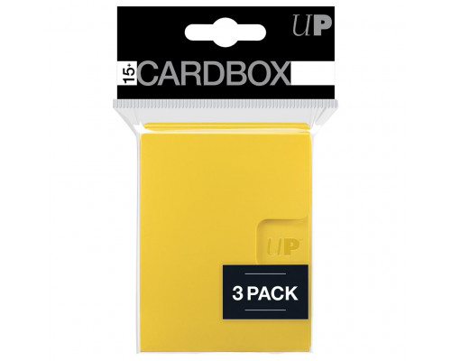 UP - PRO 15+ Card Box 3-pack: Yellow
