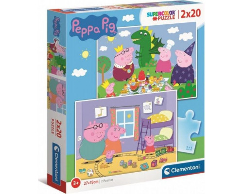 Clementoni Puzzle 2x20el. Świnka Peppa (24778)