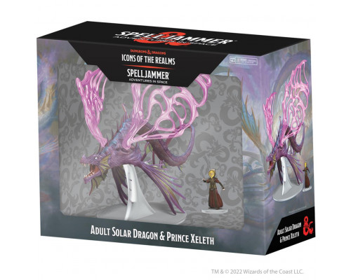 D&D Icons of the Realms: Spelljammer Adventures in Space - Adult Solar Dragon & Prince Xeleth Set 24