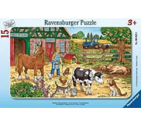 Ravensburger Puzzle 15 - Wesoła Farma (060351)