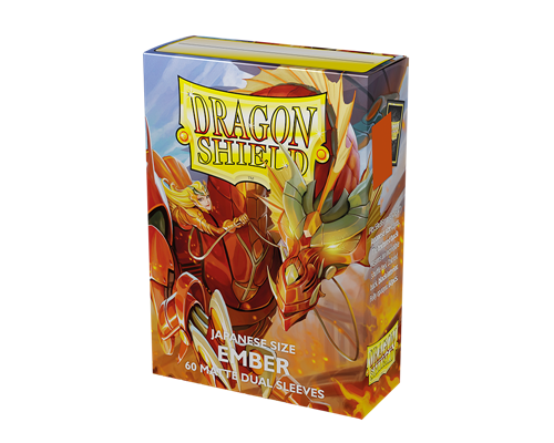 Dragon Shield Japanese size Dual Matte Sleeves - Ember 'Alaria, Warrior Princess' (60 Sleeves)