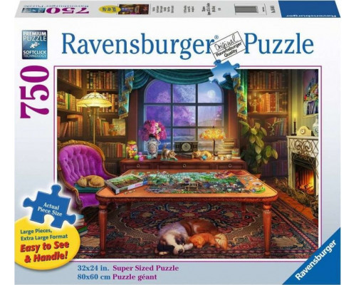 Ravensburger Puzzle 750el 164448 Pokój fana puzzli RAVENSBURGER