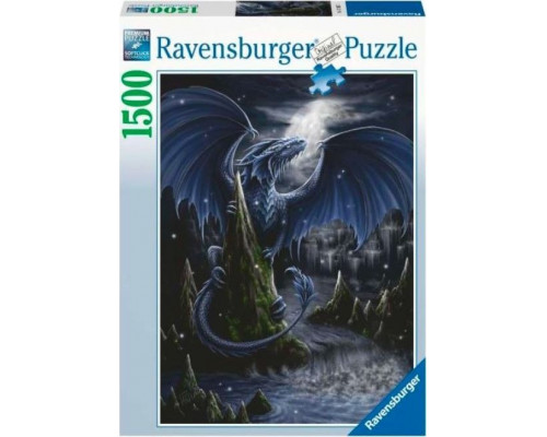 Ravensburger Puzzle 2D 1500 elementów Black smok