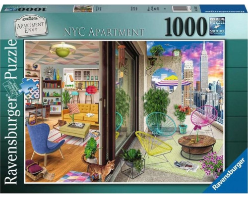 Ravensburger Puzzle 2D 1000 elementów Apartment w Nowym Jorku