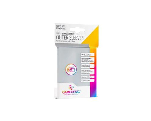 Gamegenic - Outer Sleeves Matte Standard Size (50 Sleeves)