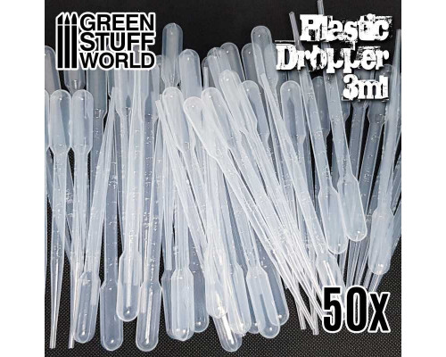 50x Long Droppers with Suction Bulb