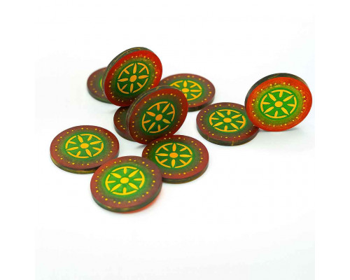 Token and Markers: Scythe & Expeditions Acrylic Token Upgrade Kit