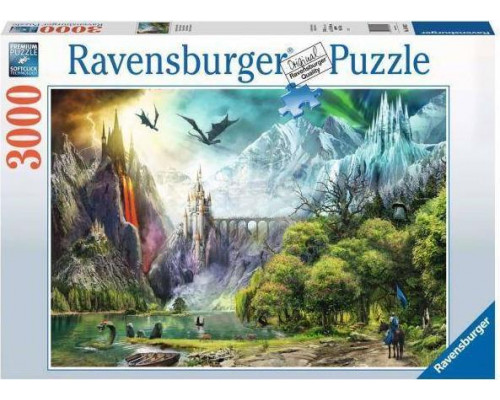 Ravensburger Puzzle 3000el Panowanie smoków 164622 RAVENSBURGER