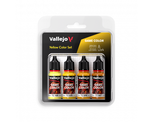 Vallejo - Game Color / 4 colors - Yellow Color Set 18 ml