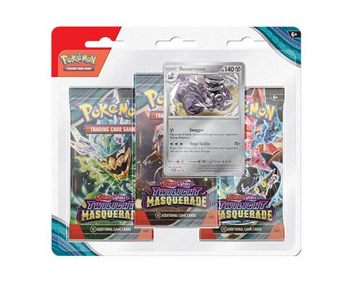 PKM - Scarlet & Violet 6 Twilight Masquerade 3-Pack Blister Display (24 Packs)  - EN