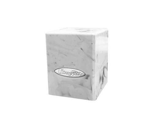 UP - Marble Satin Cube - White / Black