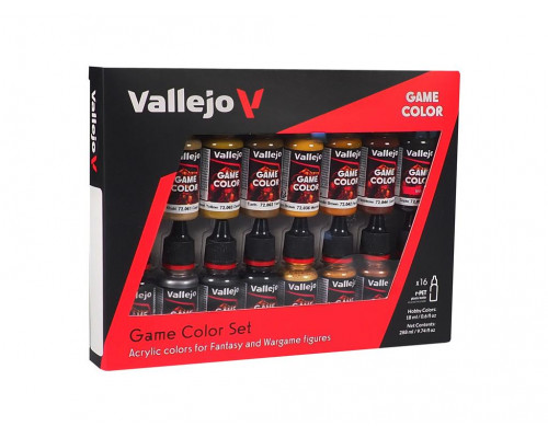 Vallejo - Game Color Leather & Metal 16 colors set 18 ml