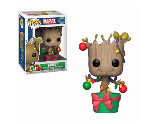 Funko POP! Marvel: Holiday - Groot w/ Lights & Ornaments