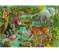 Ravensburger Puzzle 60el Animals of India. Zwierzęta z Indii 051632 Ravensburger