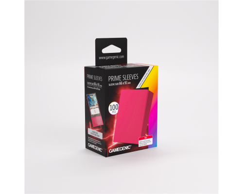 Gamegenic - Prime Sleeves Red 66x91