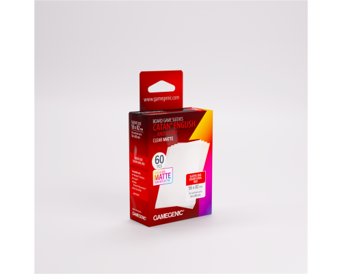 Gamegenic - Board Game Sleeves CATAN English Clear Matte