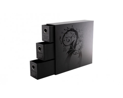Dragon Shield Storage - Card Drawers Fortress - Vertical - 3 XL - Black