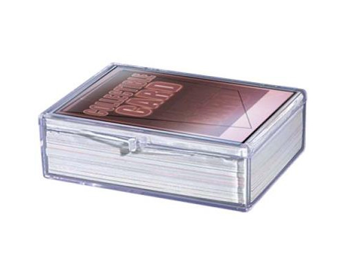 UP - Hinged Clear Box - (For 50 Cards)