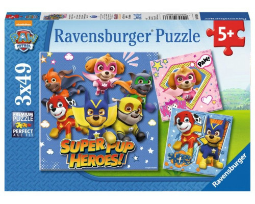 Ravensburger Puzzle 3x49 Psi Patrol (080366)