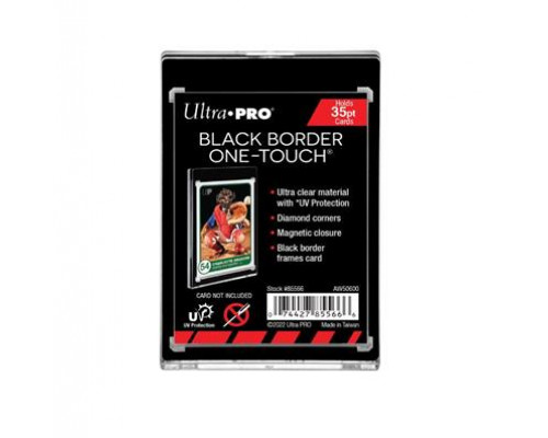 UP - 35PT Black Border UV One-Touch Magnetic Holder